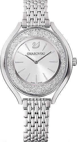 Buy Shop Swarovski Crystalline Aura Silver Dial Silver Steel Strap Watch for Women - 5519462 USA Online