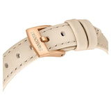 Buy Shop Swarovski Certa Crystals Silver Dial Beige Leather Strap Watch for Women - 5672968 USA Online