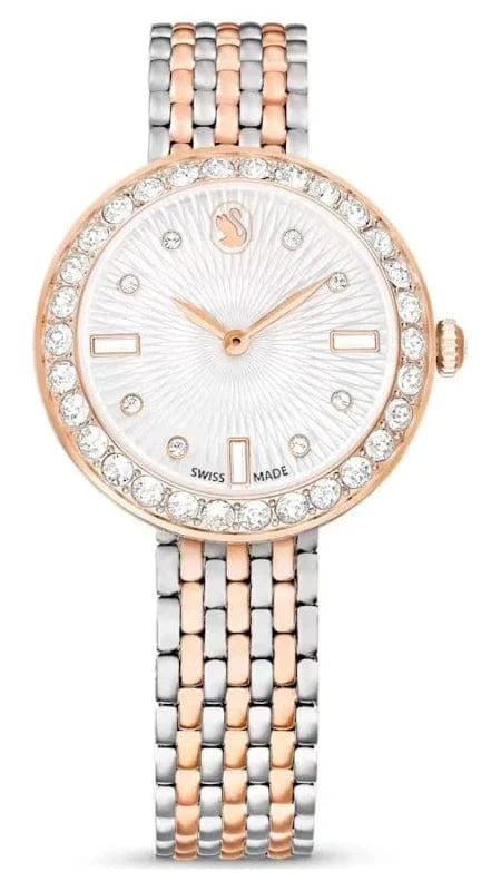 Buy Shop Swarovski Certa Crystals Silver Dial Two Tone Steel Strap Watch for Women - 5672971 USA Online