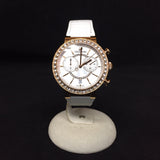 Buy Shop Swarovski Citra Sphere Chrono White Dial White Leather Strap Watch for Women - 5080602 USA Online