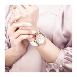 Buy Shop Swarovski Citra Sphere Chrono White Dial White Leather Strap Watch for Women - 5080602 USA Online