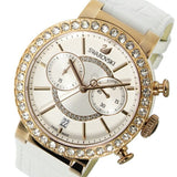Buy Shop Swarovski Citra Sphere Chrono White Dial White Leather Strap Watch for Women - 5080602 USA Online