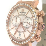 Buy Shop Swarovski Citra Sphere Chrono White Dial White Leather Strap Watch for Women - 5080602 USA Online