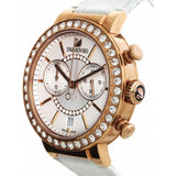 Buy Shop Swarovski Citra Sphere Chrono White Dial White Leather Strap Watch for Women - 5080602 USA Online