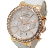 Buy Shop Swarovski Citra Sphere Chrono White Dial White Leather Strap Watch for Women - 5080602 USA Online