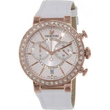 Buy Shop Swarovski Citra Sphere Chrono White Dial White Leather Strap Watch for Women - 5080602 USA Online
