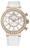 Buy Shop Swarovski Citra Sphere Chrono White Dial White Leather Strap Watch for Women - 5080602 USA Online