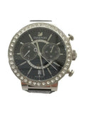 Buy Shop Swarovski Citra Sphere Chronograph Black Dial Black Leather Strap Watch for Women - 5027131 USA Online