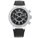 Buy Shop Swarovski Citra Sphere Chronograph Black Dial Black Leather Strap Watch for Women - 5027131 USA Online