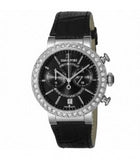 Buy Shop Swarovski Citra Sphere Chronograph Black Dial Black Leather Strap Watch for Women - 5027131 USA Online