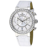 Buy Shop Swarovski Citra Sphere Chronograph White Dial White Leather Strap Watch for Women - 5027127 USA Online