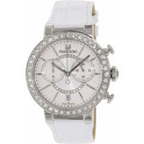 Buy Shop Swarovski Citra Sphere Chronograph White Dial White Leather Strap Watch for Women - 5027127 USA Online
