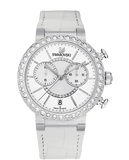 Buy Shop Swarovski Citra Sphere Chronograph White Dial White Leather Strap Watch for Women - 5027127 USA Online