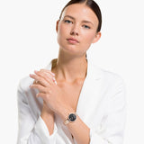 Buy Shop Swarovski Cosmopolitan Black Dial Rose Gold Steel Strap Watch for Women - 5517797 USA Online