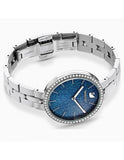 Buy Shop Swarovski Cosmopolitan Blue Dial Silver Steel Strap Watch for Women - 5517790 USA Online
