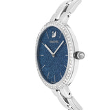 Buy Shop Swarovski Cosmopolitan Blue Dial Silver Steel Strap Watch for Women - 5517790 USA Online