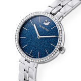Buy Shop Swarovski Cosmopolitan Blue Dial Silver Steel Strap Watch for Women - 5517790 USA Online
