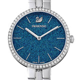 Buy Shop Swarovski Cosmopolitan Blue Dial Silver Steel Strap Watch for Women - 5517790 USA Online