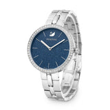 Buy Shop Swarovski Cosmopolitan Blue Dial Silver Steel Strap Watch for Women - 5517790 USA Online