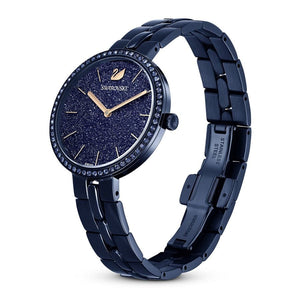 Buy Shop Swarovski Cosmopolitan Crystals Blue Dial Blue Steel Strap Watch for Women - 5647452 USA Online