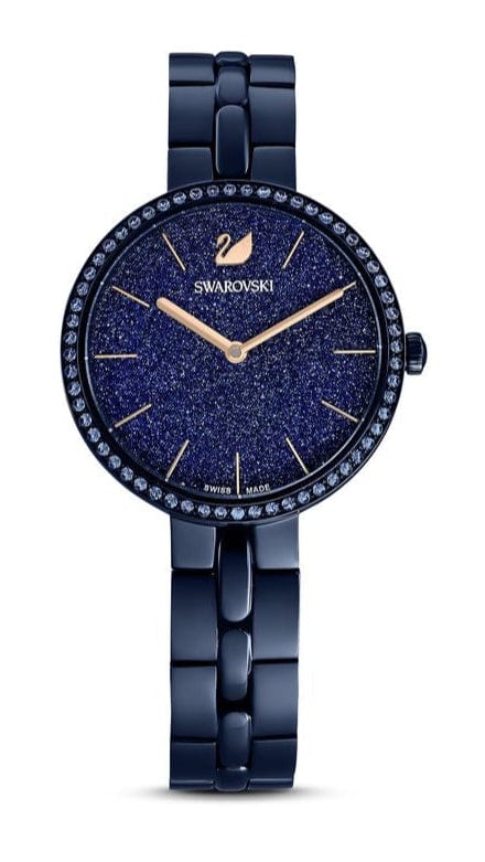 Buy Shop Swarovski Cosmopolitan Crystals Blue Dial Blue Steel Strap Watch for Women - 5647452 USA Online