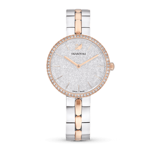 Buy Shop Swarovski Cosmopolitan Crystals Silver Dial Two Tone Steel Strap Watch for Women - 5644081 USA Online