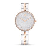 Buy Shop Swarovski Cosmopolitan Crystals Silver Dial Two Tone Steel Strap Watch for Women - 5644081 USA Online