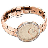 Buy Shop Swarovski Cosmopolitan Diamond Powder Gold Dial Rose Gold Steel Strap Watch for Women - 5517800 USA Online