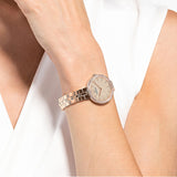 Buy Shop Swarovski Cosmopolitan Diamond Powder Silver Dial Rose Gold Steel Strap Watch for Women - 5517803 USA Online