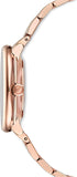 Buy Shop Swarovski Cosmopolitan Diamond Powder Silver Dial Rose Gold Steel Strap Watch for Women - 5517803 USA Online