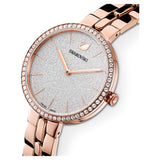 Buy Shop Swarovski Cosmopolitan Diamond Powder Silver Dial Rose Gold Steel Strap Watch for Women - 5517803 USA Online