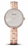 Buy Shop Swarovski Cosmopolitan Diamond Powder Silver Dial Rose Gold Steel Strap Watch for Women - 5517803 USA Online