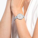Buy Shop Swarovski Cosmopolitan Diamond Powder Silver Dial Silver Steel Strap Watch for Women - 5517807 USA Online
