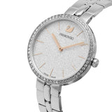 Buy Shop Swarovski Cosmopolitan Diamond Powder Silver Dial Silver Steel Strap Watch for Women - 5517807 USA Online