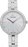 Buy Shop Swarovski Cosmopolitan Diamond Powder Silver Dial Silver Steel Strap Watch for Women - 5517807 USA Online