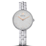 Buy Shop Swarovski Cosmopolitan Diamond Powder Silver Dial Silver Steel Strap Watch for Women - 5517807 USA Online