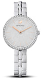 Buy Shop Swarovski Cosmopolitan Diamond Powder Silver Dial Silver Steel Strap Watch for Women - 5517807 USA Online
