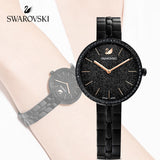 Buy Shop Swarovski Cosmopolitan PVD Black Dial Black Steel Strap Watch for Women - 5547646 USA Online
