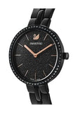 Buy Shop Swarovski Cosmopolitan PVD Black Dial Black Steel Strap Watch for Women - 5547646 USA Online