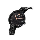 Buy Shop Swarovski Cosmopolitan PVD Black Dial Black Steel Strap Watch for Women - 5547646 USA Online