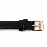 Buy Shop Swarovski Crystal Flower Black Dial Black Leather Strap Watch for Women - 5552421 USA Online