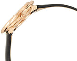 Buy Shop Swarovski Crystal Flower Black Dial Black Leather Strap Watch for Women - 5552421 USA Online