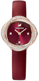 Buy Shop Swarovski Crystal Flower Red Dial Red Leather Strap Watch for Women - 5552780 USA Online