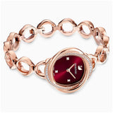 Buy Shop Swarovski Crystal Flower Red Dial Rose Gold Steel Strap Watch for Women - 5552783 USA Online