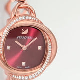 Buy Shop Swarovski Crystal Flower Red Dial Rose Gold Steel Strap Watch for Women - 5552783 USA Online