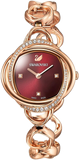 Buy Shop Swarovski Crystal Flower Red Dial Rose Gold Steel Strap Watch for Women - 5552783 USA Online