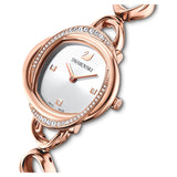 Buy Shop Swarovski Crystal Flower Silver Dial Rose Gold Steel Strap Watch for Women - 5547626 USA Online