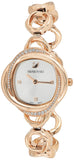 Buy Shop Swarovski Crystal Flower Silver Dial Rose Gold Steel Strap Watch for Women - 5547626 USA Online