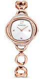 Buy Shop Swarovski Crystal Flower Silver Dial Rose Gold Steel Strap Watch for Women - 5547626 USA Online
