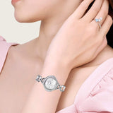 Buy Shop Swarovski Crystal Flower Silver Dial Silver Steel Strap Watch for Women - 5547622 USA Online